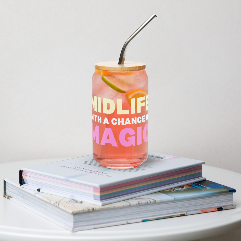 Midlife With A Chance of Magic™ Podcast Iced Coffee Cup - Image 4