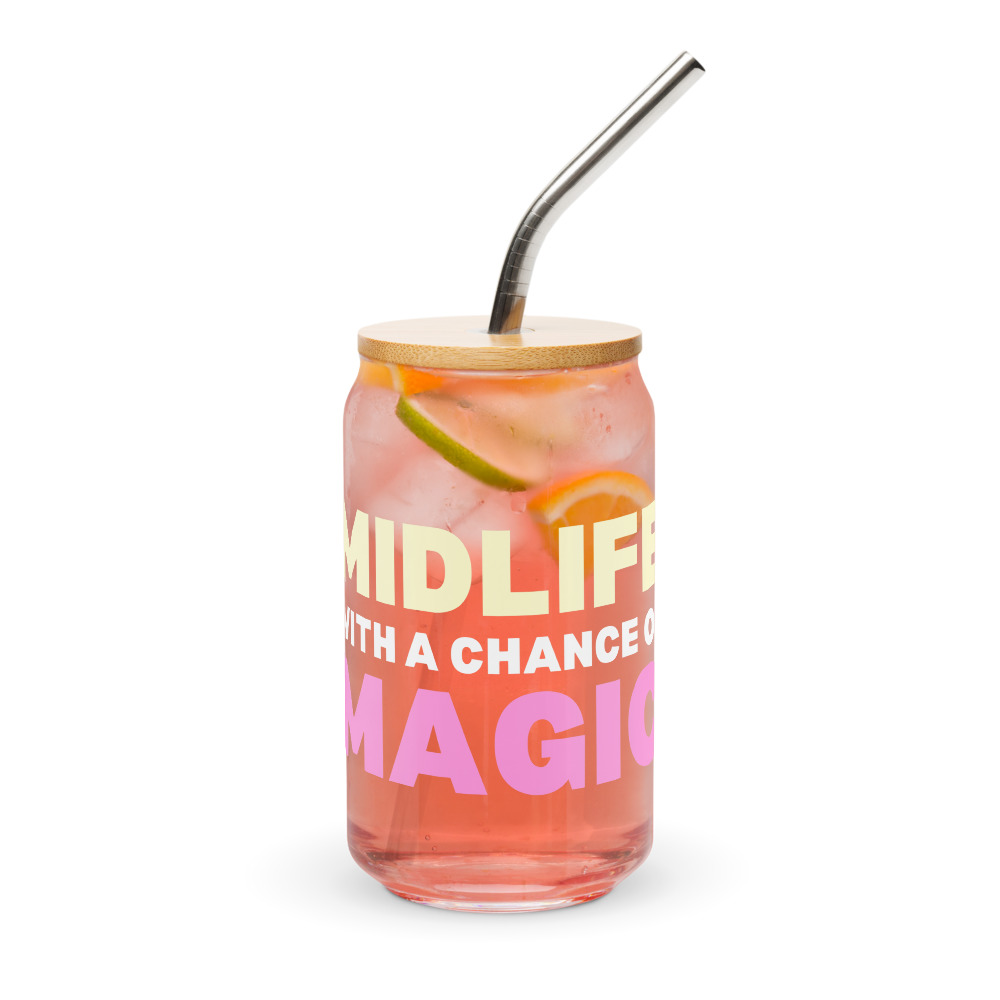 Midlife With A Chance of Magic™ Podcast Iced Coffee Cup - Image 3