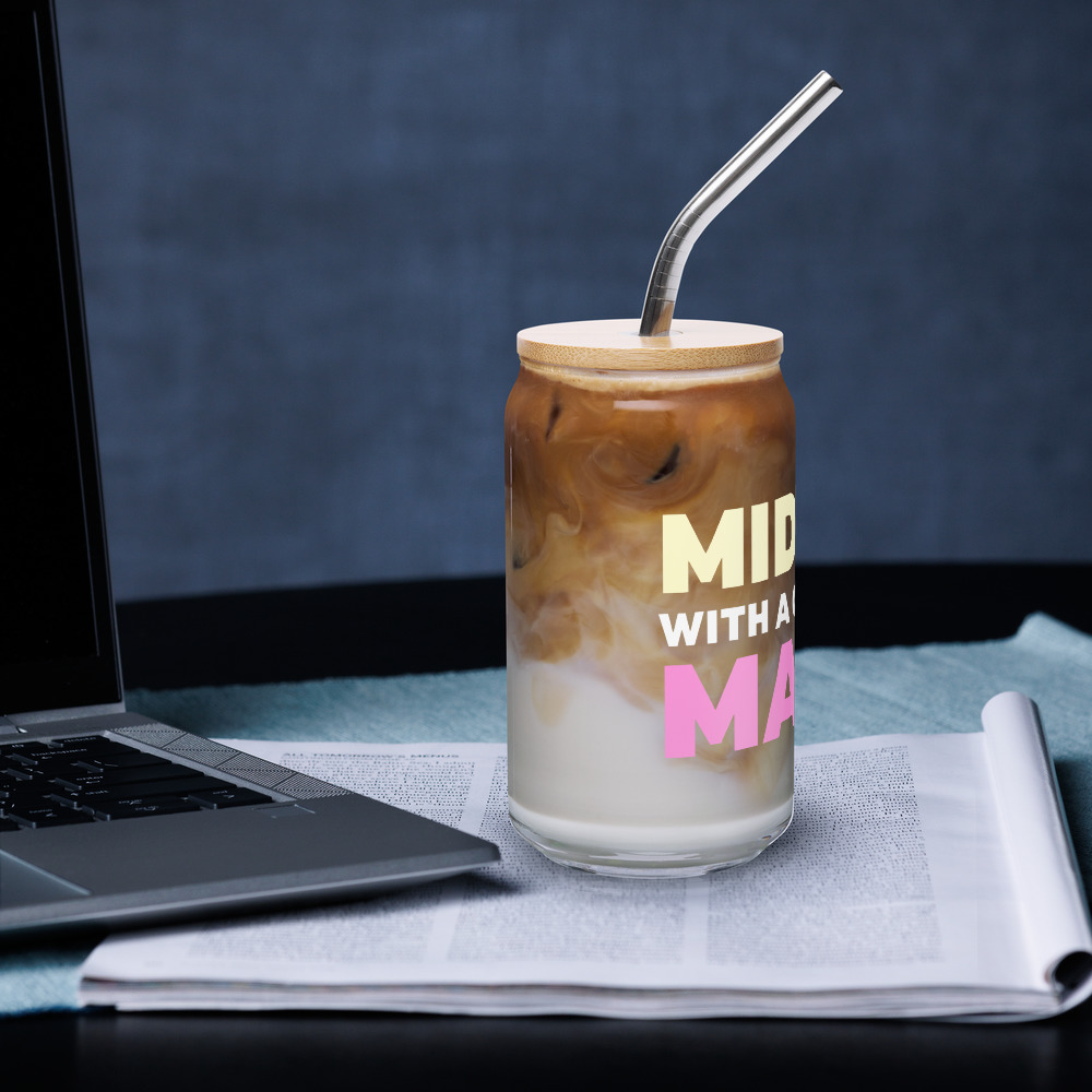 Midlife With A Chance of Magic™ Podcast Iced Coffee Cup - Image 2